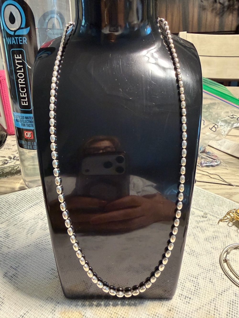 Classic Silver Bead Necklace - Women Jewelry